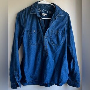 Madewell Indigo Button-Up Shirt